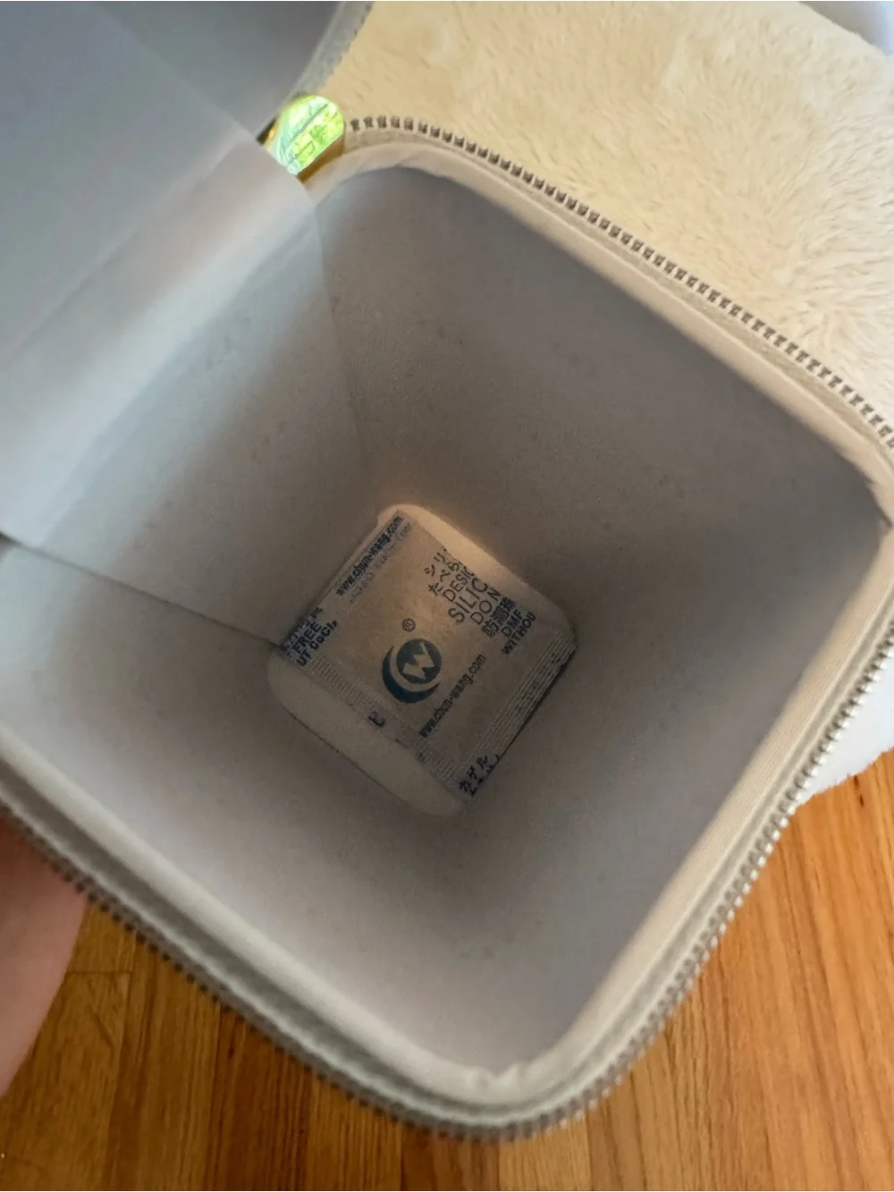 Dior White and Gold Travel Case